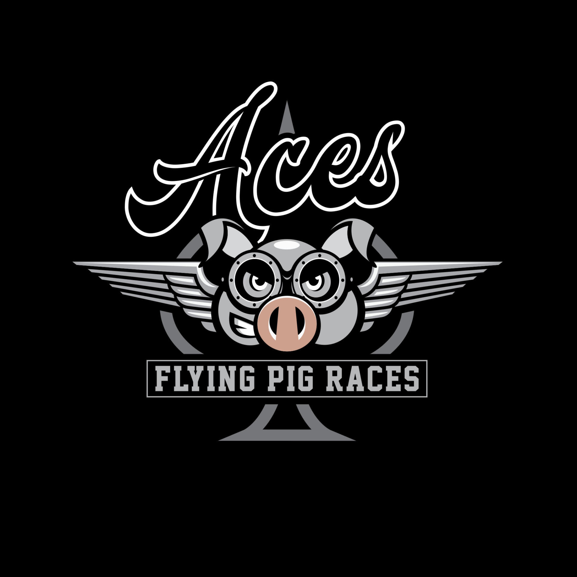 Aces Flying Pig Races Logo for the 2023 Saskatoon EX
