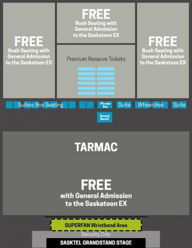 Premium Seating Map